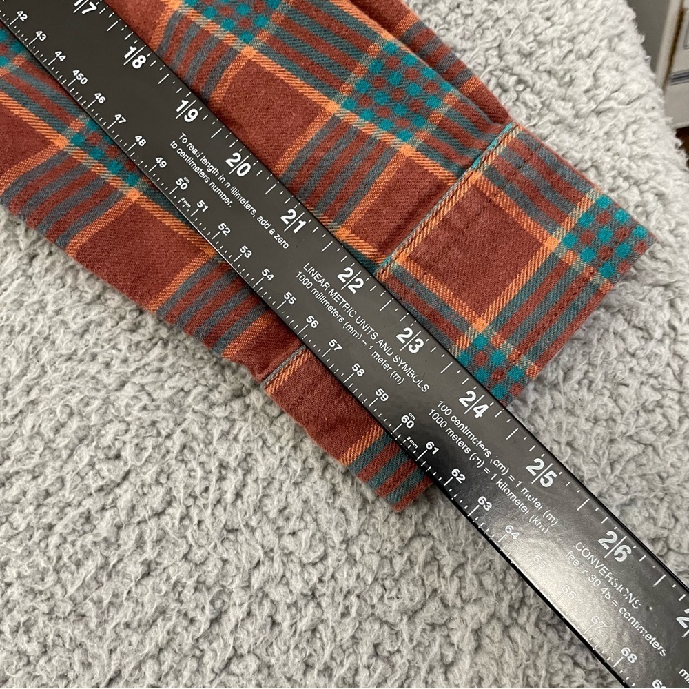 Duluth Trading Co Flannel Shirt Women XL Plaid Swingin' Pocket Button Front - Picture 8 of 9